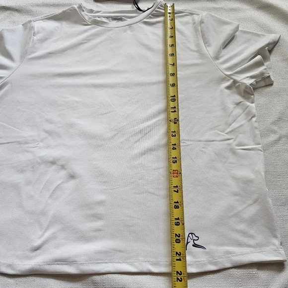 NWT‎ Rhoback Womens Short Sleeve Crop Top Size Large - Picture 8 of 10